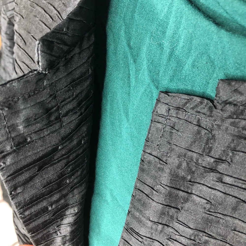 Eileen Fischer black textured silk blazer jacket - Picture 9 of 10